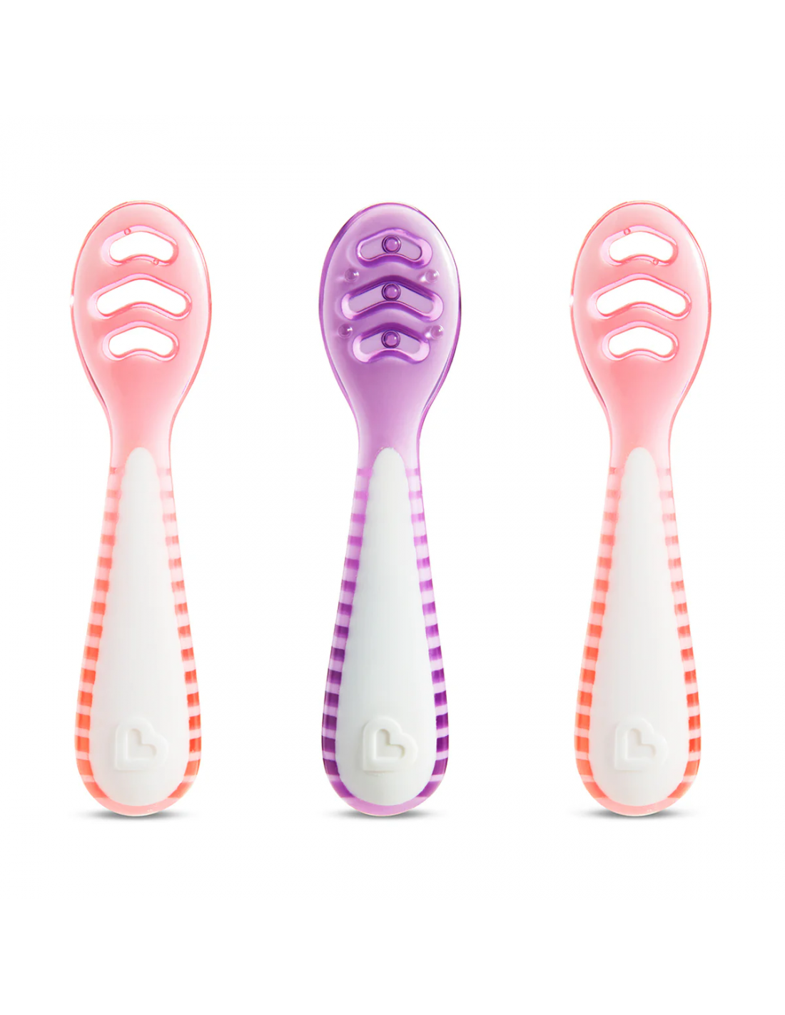 Munchkin  3PK GENTLE DIP SELF-FEEDING SPOON (PNK-PRP)  91510