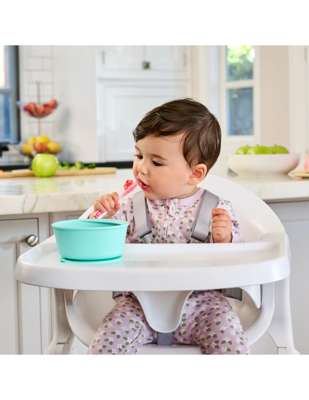 Munchkin  3PK GENTLE DIP SELF-FEEDING SPOON (PNK-PRP)  91510