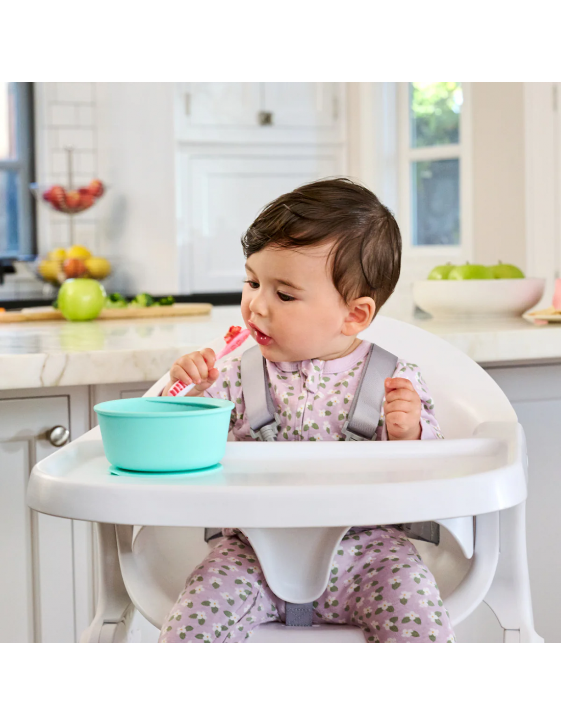 Munchkin  3PK GENTLE DIP SELF-FEEDING SPOON (PNK-PRP)  91510