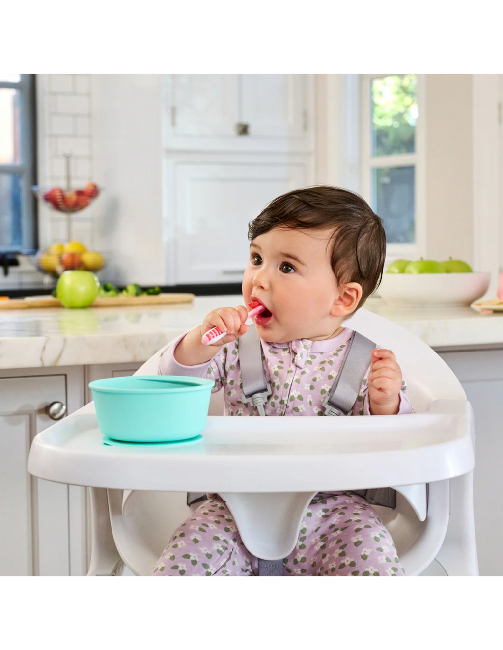 Munchkin  3PK GENTLE DIP SELF-FEEDING SPOON (PNK-PRP)  91510