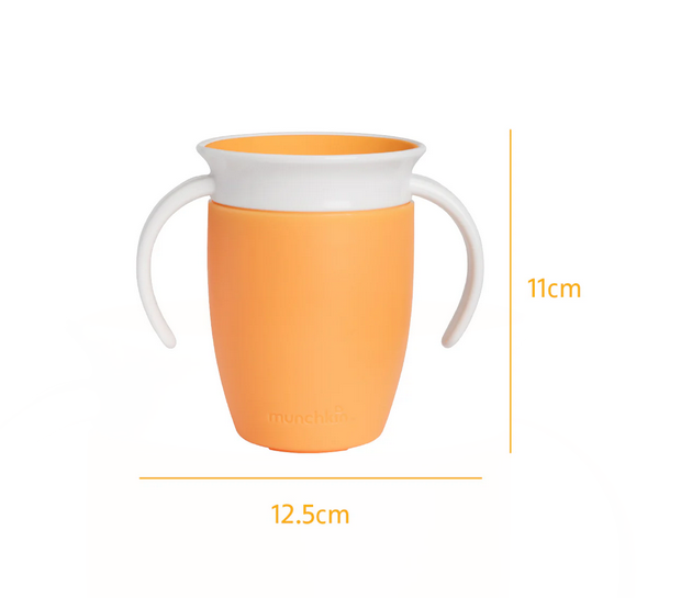 Munchkin Ποτηράκι εκπαιδευτικό Miracle 360˚ Trainer Cup πορτοκαλί  90223