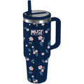 Must Ποτήρι Θερμός Ανοξείδωτο 900ml Floral με Καλαμάκι