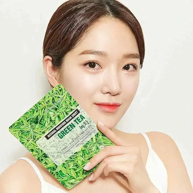 Natural Moisture Sheet Mask - Green Tea | Orjena