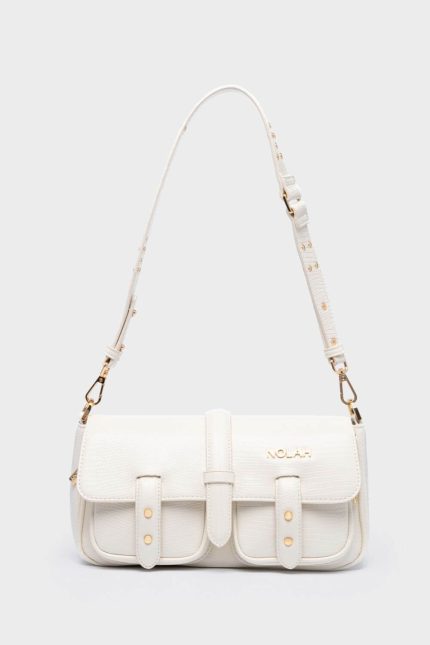 Nolah τσάντα Stephanie Cream Light Gold