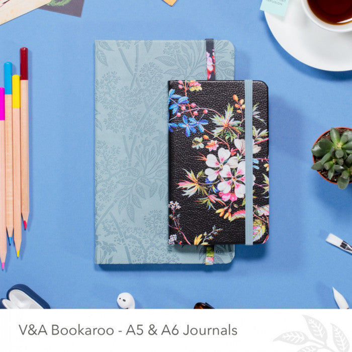 ΣΗΜΕΙΩΜΑΤΑΡΙΟ IF BOOKAROO A6 V&A BLACK FLORAL
