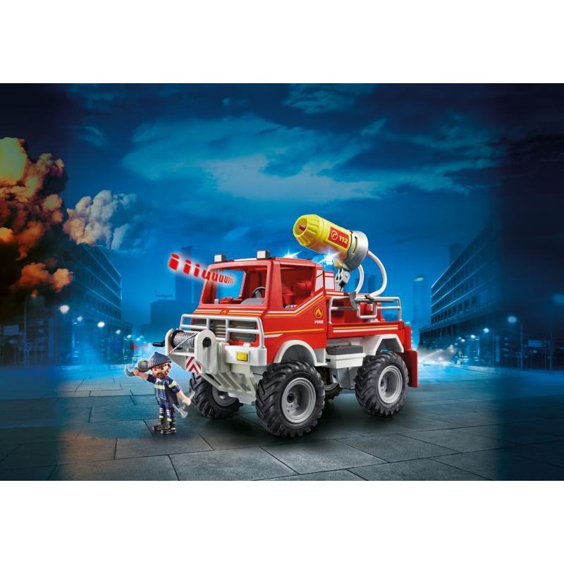 Playmobil Όχημα Πυροσβεστικής Με Τροχαλία Ρυμούλκησης 9466