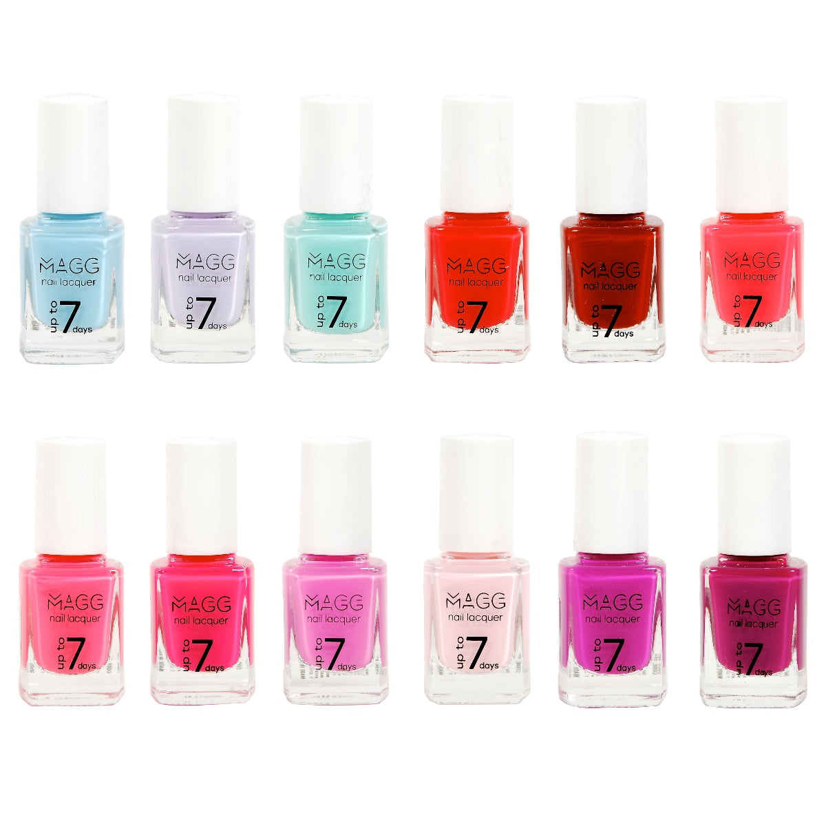 Set 12 pcs MAGG nail lacquer βερνίκι fast dry 13ml.