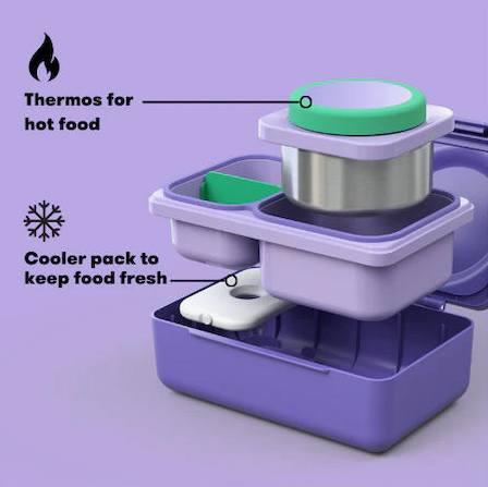 OmieBox® UP Δοχείο φαγητού - Θερμός Galaxy Purple OMUP08