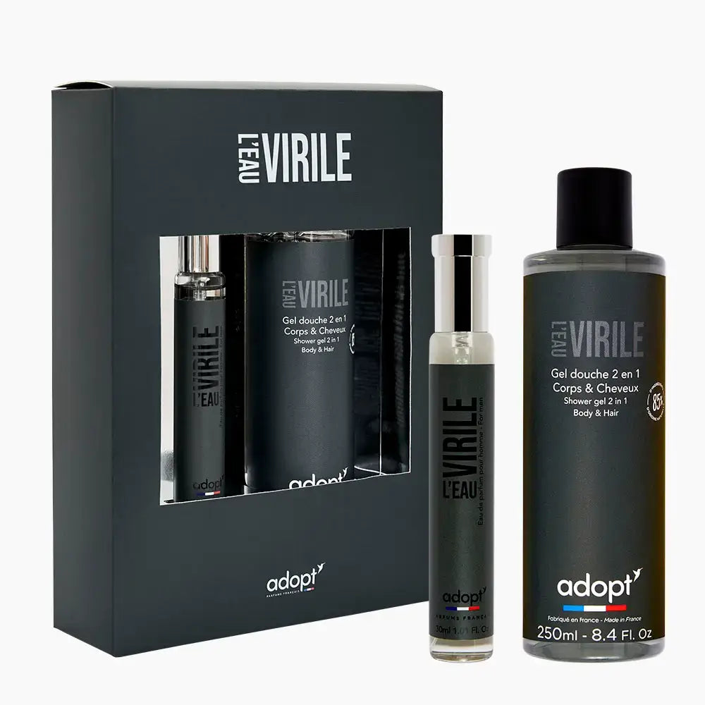 L' Eau Virile Gift Box Eau De Parfum 30ml - Shower Gel | Adopt