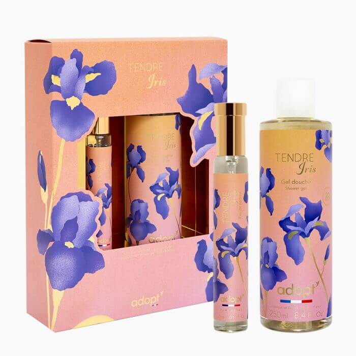Tendre Iris Gift Box Eau De Parfum 30ml - Shower Gel | Adopt