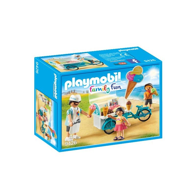 Playmobil Παγωτατζής Με Ποδήλατο Ψυγείο – Ice Cream Cart 9426