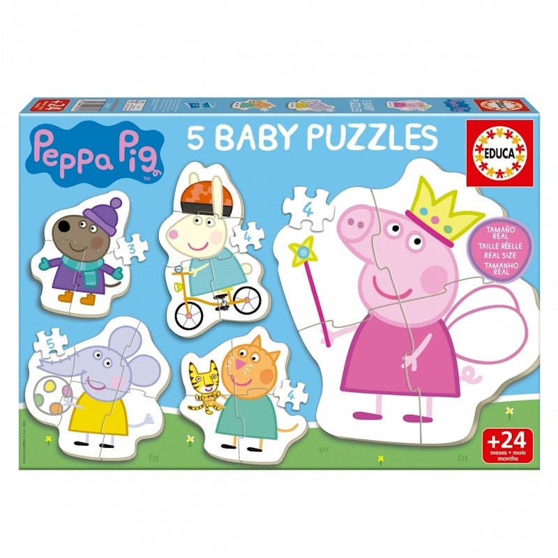 Educa Baby Puzzle Peppa (3-4-5 κομμάτια) 24 Months