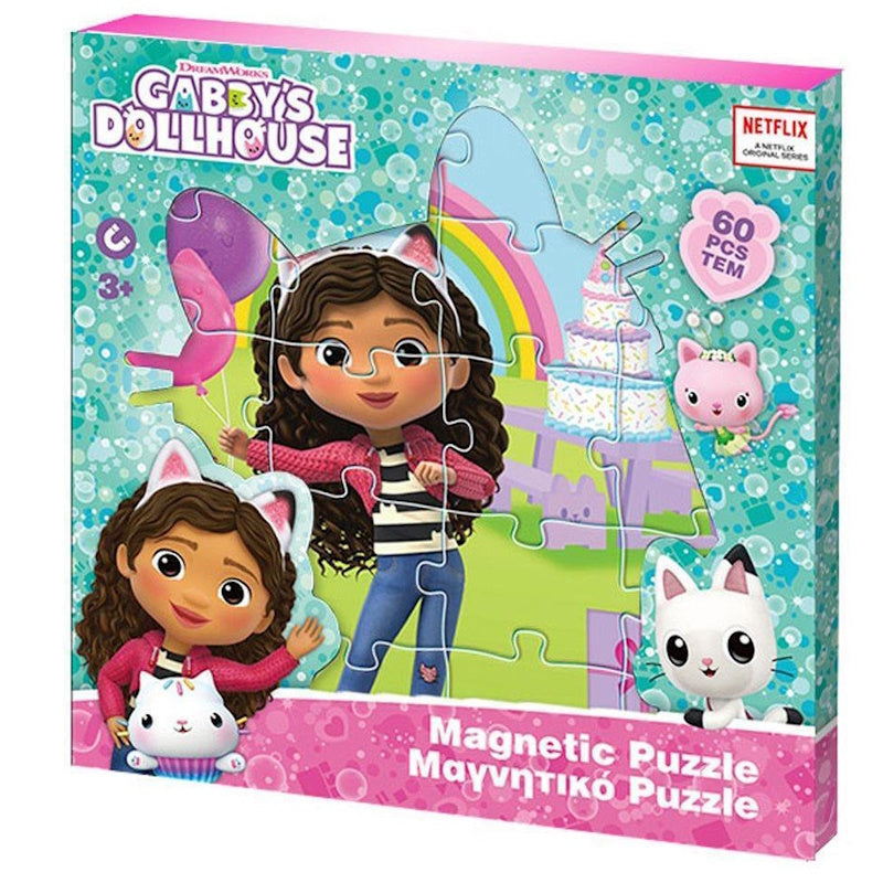 Luna Μαγνητικό Παζλ Gabby's Dollhouse 3χ20 κομμάτια