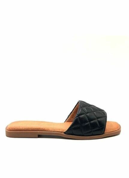 Παντόφλα flat Marcella μαύρο