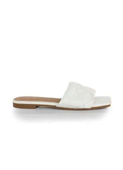 Παντόφλα flat Paloma λευκό