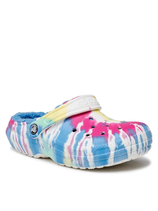 Crocs Classic Lined Tie Dye Clog 206341 Γυναικεία Σαμπό