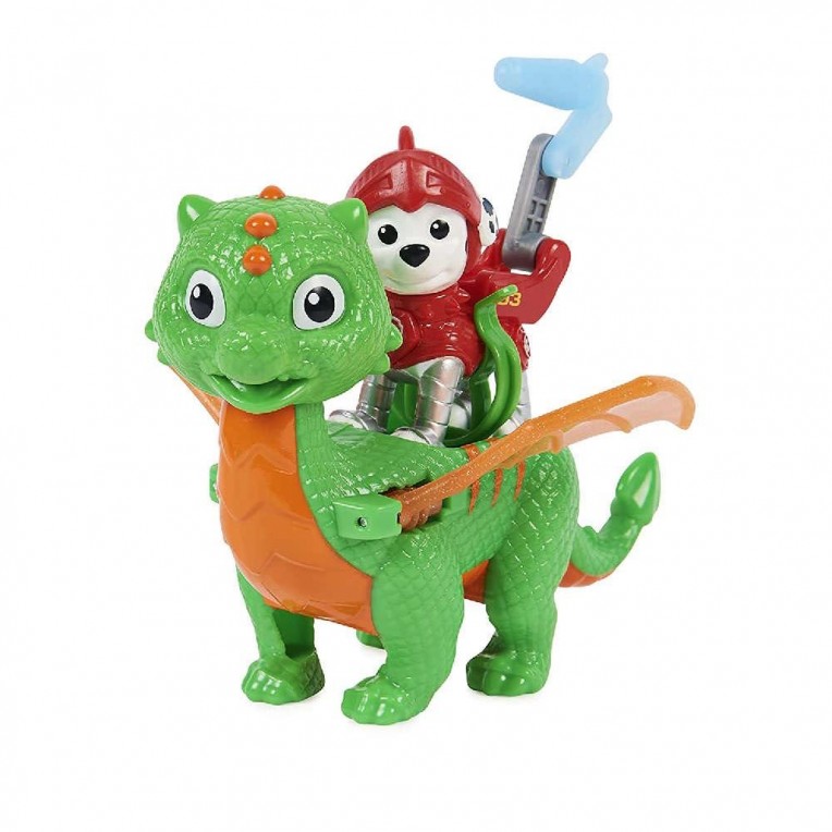 Paw Patrol Rescue Knights Marshall and Dragon Jade Figures