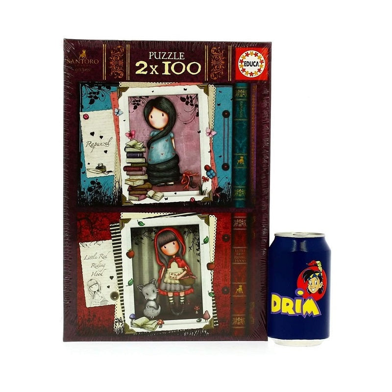 REMOUNDO EDUCA ΠΑΖΛ 2X100 ΤΕΜ GORJUSS RAPUNZEL & LITTLE RED RIDING HOOD