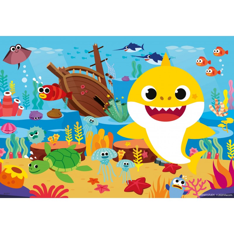 Ravensburger Παζλ 2X12 Τεμ. Baby Shark 05123