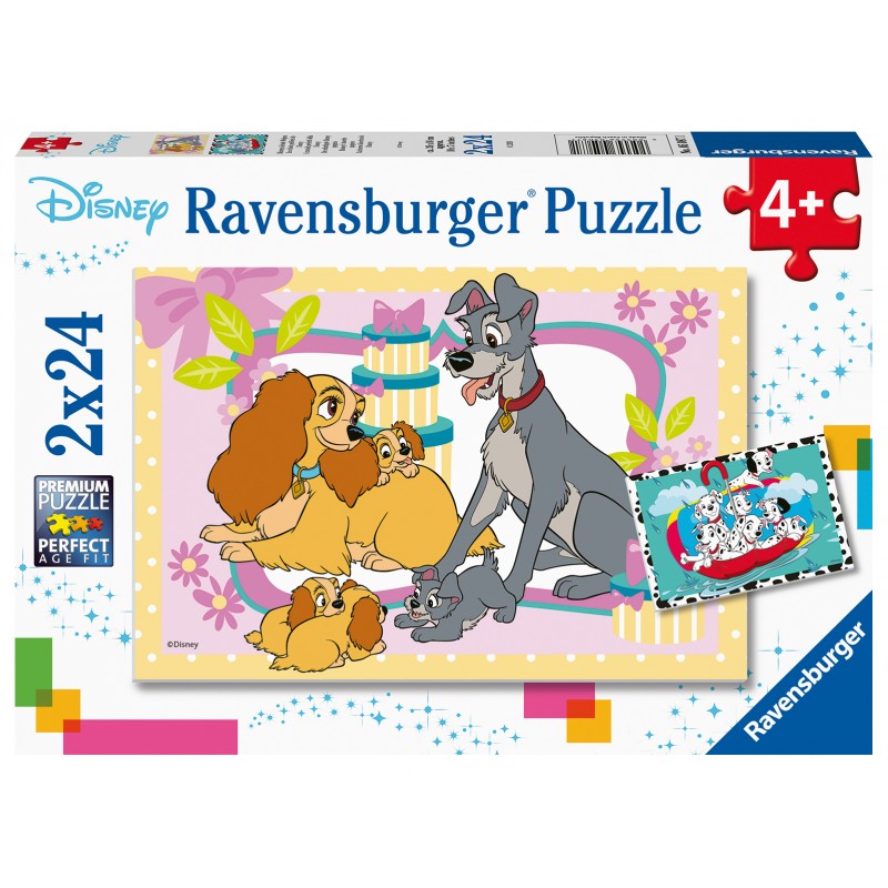 Ravensburger Παζλ 2X24 Τεμ. Σκυλιά Της Disney 05087