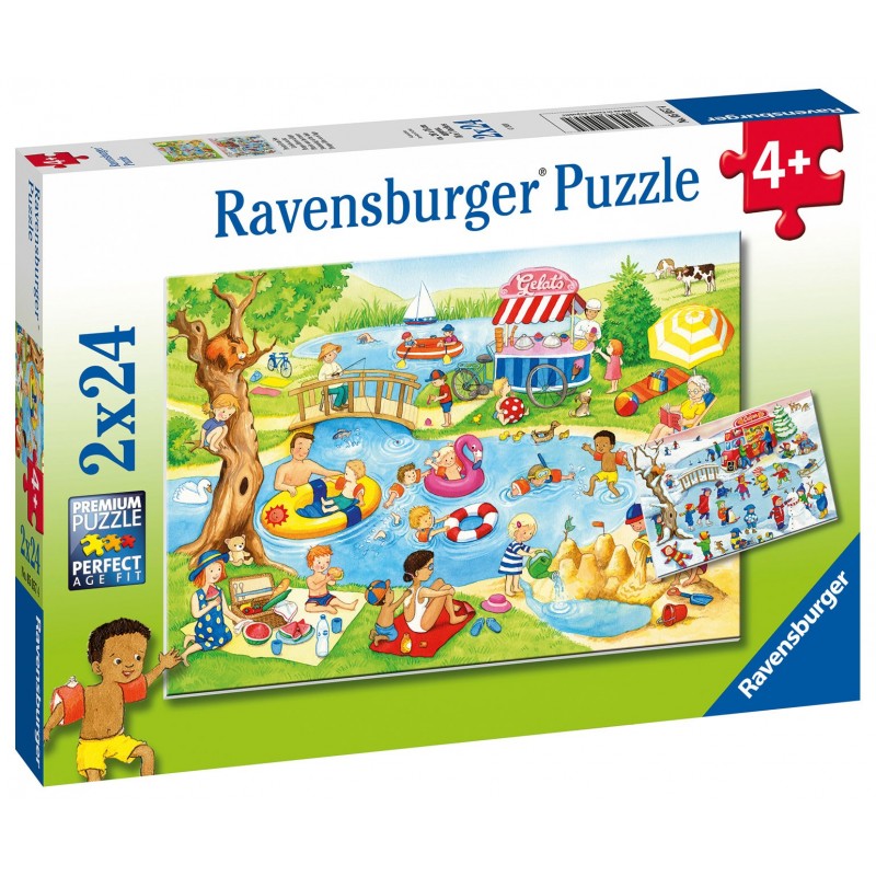 Ravensburger Παζλ 2×24 Τεμ. Στη Λίμνη 05057