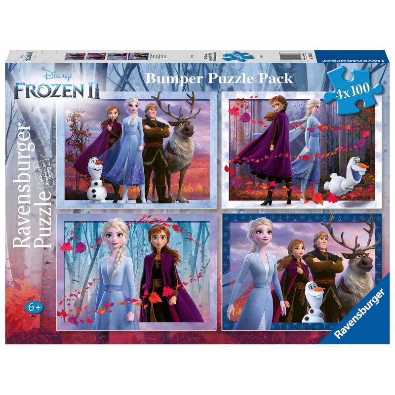 Ravensburger Παζλ 4X100 Τεμ. Ψυχρά Και Ανάποδα ΙΙ 12885