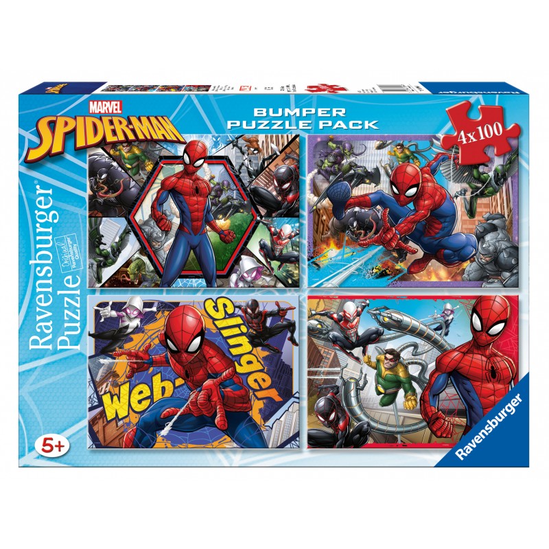 Ravensburger Παζλ 4X100 Τεμ. Spiderman 06914