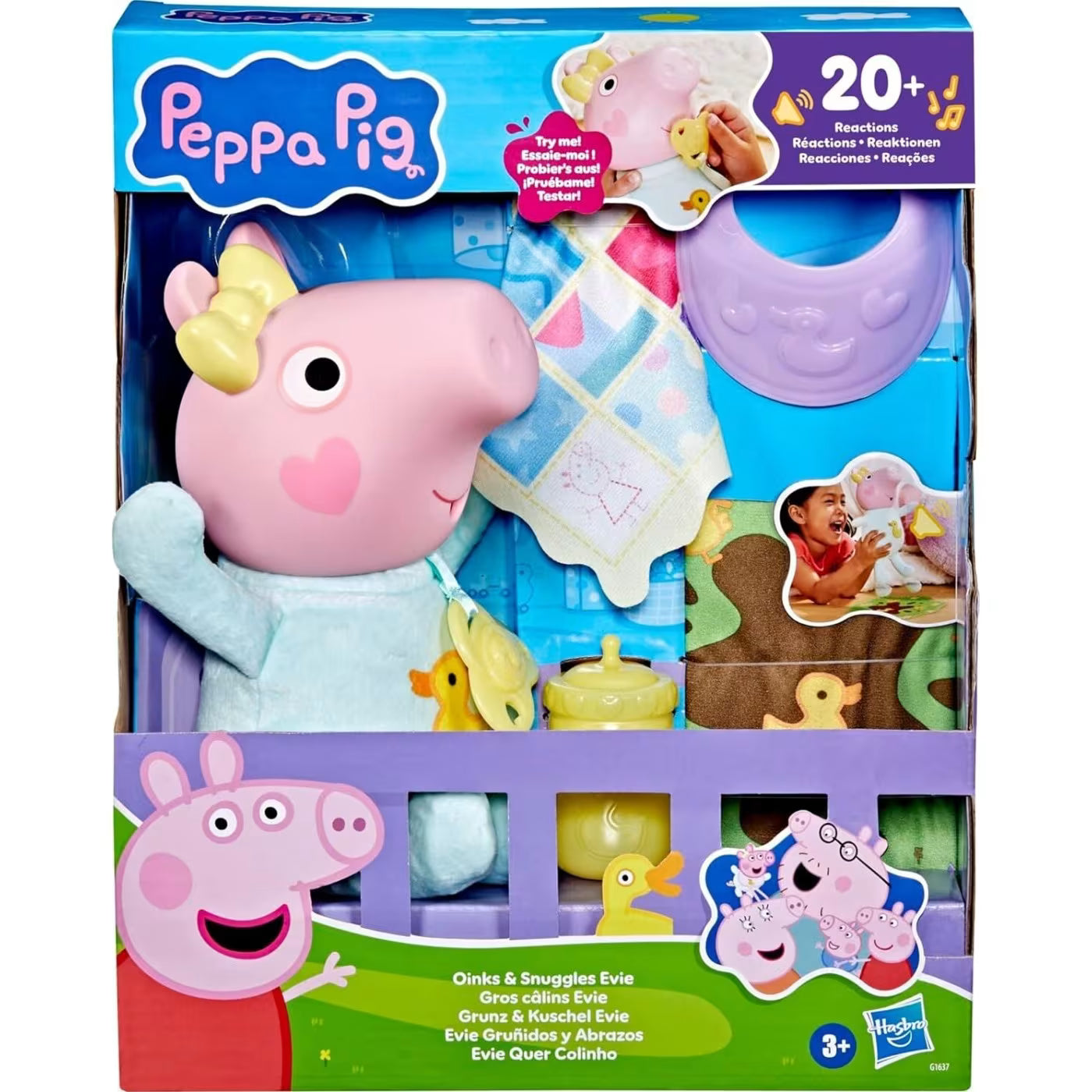 Hasbro Peppa pig oinks και snuggles evie διαδραστική κούκλα μωρού G1637