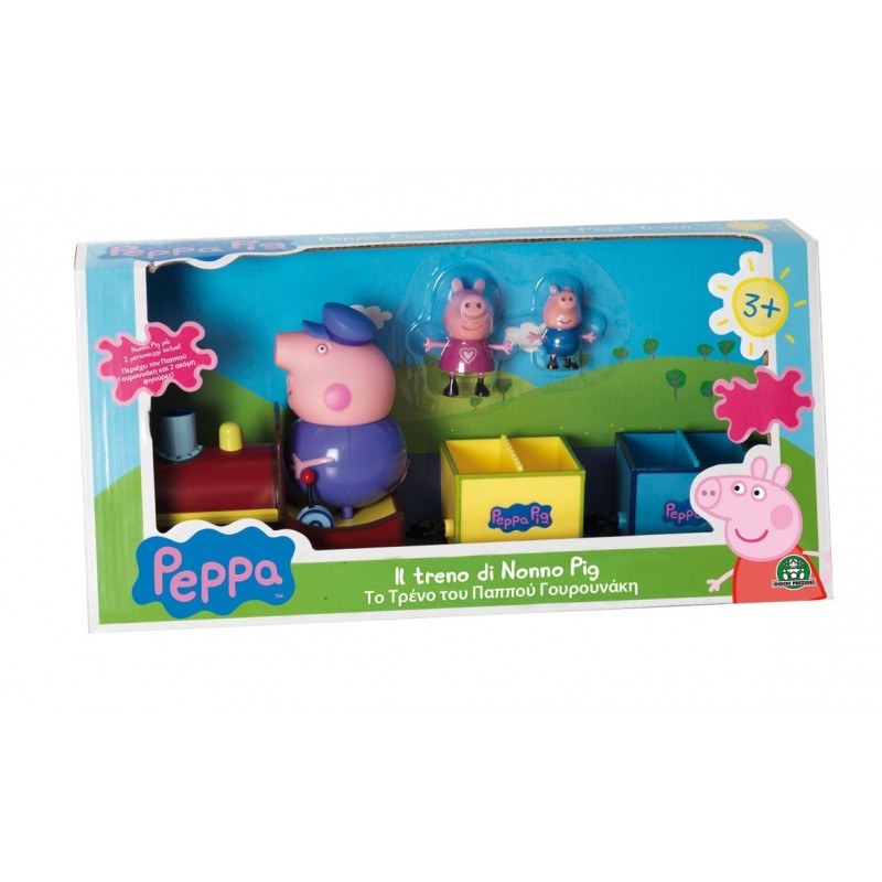 GIOCHI PREZIOSI Peppa Pig Τρενάκι Με 3 Φιγούρες GPH20258/GR