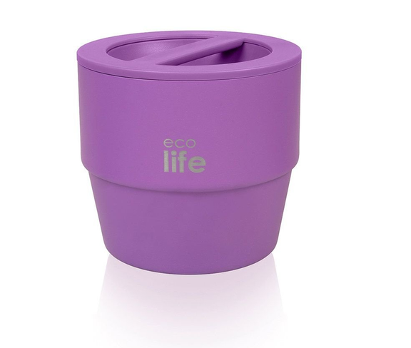 Ecolife Στρογγυλό Θερμός Φαγητού 750ml Μωβ 750ml  33-BO-9064