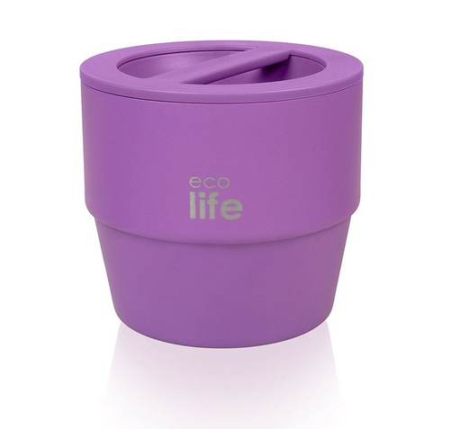 Ecolife Στρογγυλό Θερμός Φαγητού 750ml Μωβ 750ml  33-BO-9064