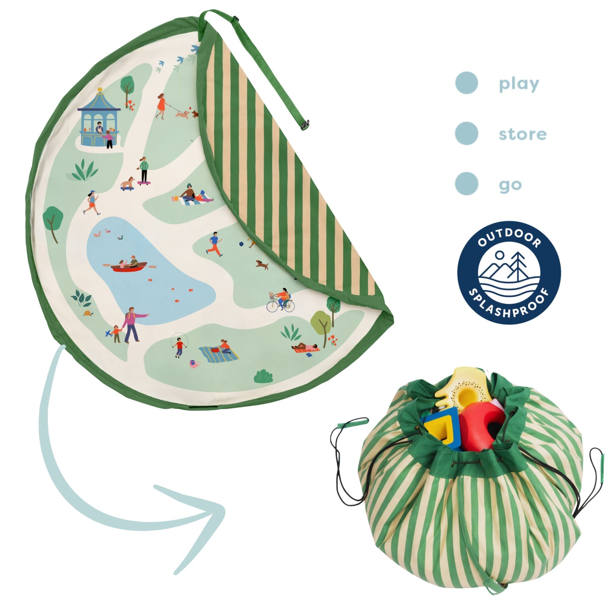 PLAY&amp;GO. Χαλάκι παιχνιδιού - τσάντα 2 σε 1. Outdoor Park