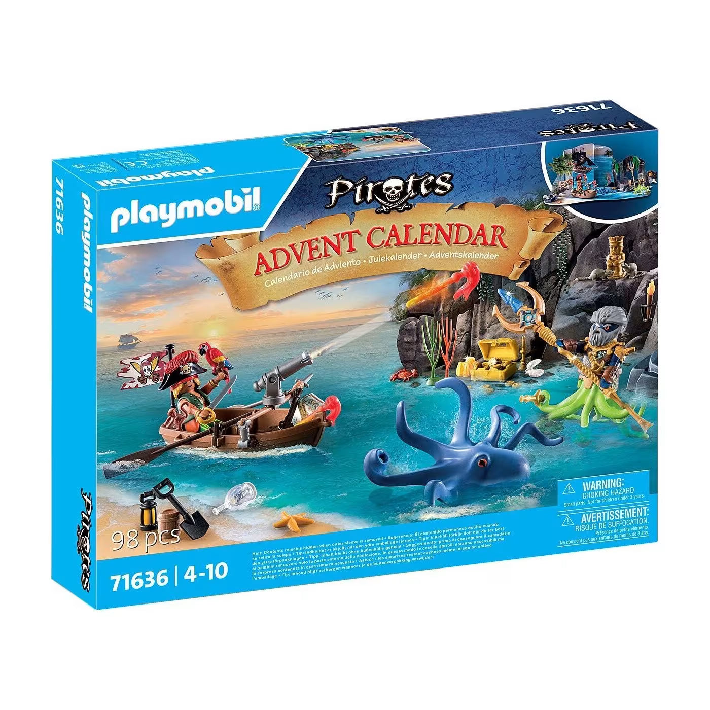 Playmobil Pirates Πειρατές Χριστουγεννιάτικο Ημερολόγιο Ο Θησαυρός Των Πειρατών 71636