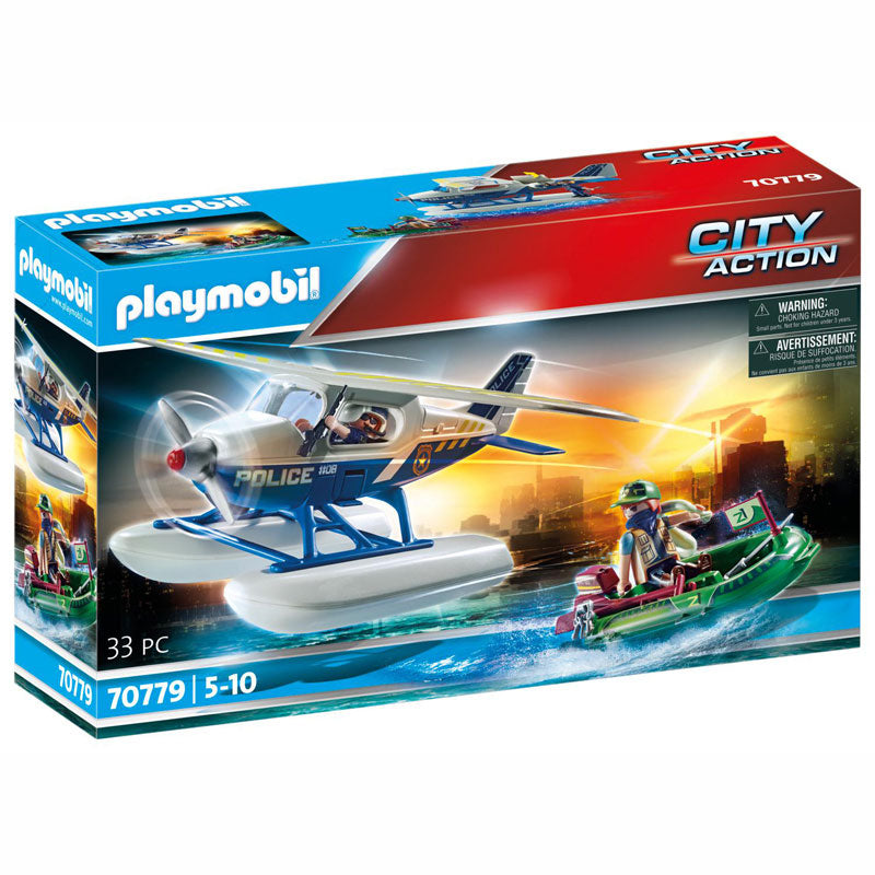 Playmobil Καταδίωξη λαθρέμπορου από αστυνομικό υδροπλάνο 70779