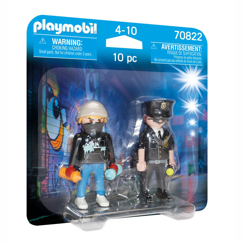 Playmobil DuoPack Αστυνομικός και Καλλιτέχνης γκράφιτι 70822