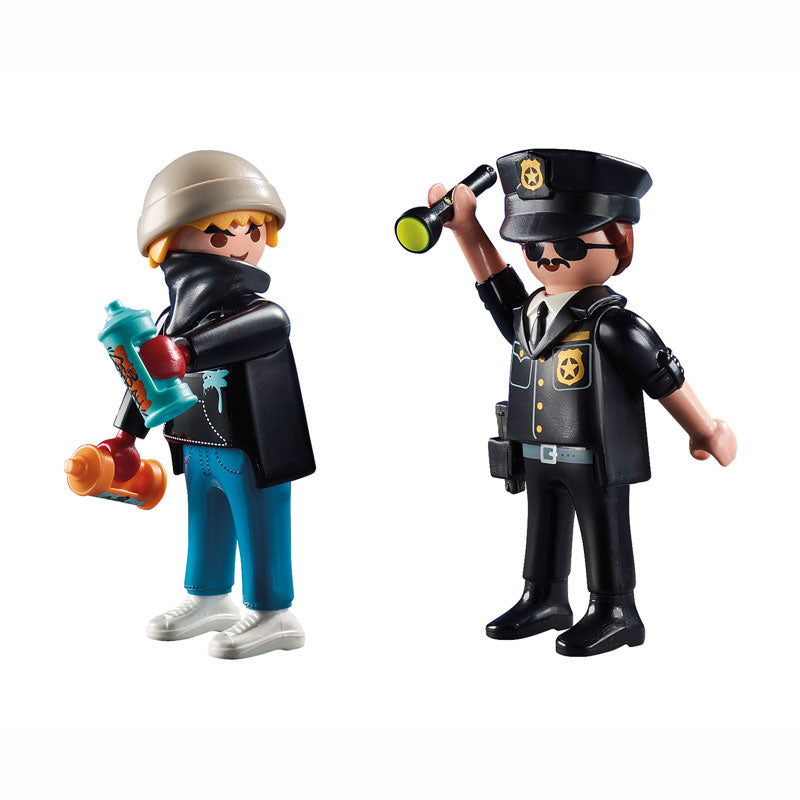 Playmobil DuoPack Αστυνομικός και Καλλιτέχνης γκράφιτι 70822