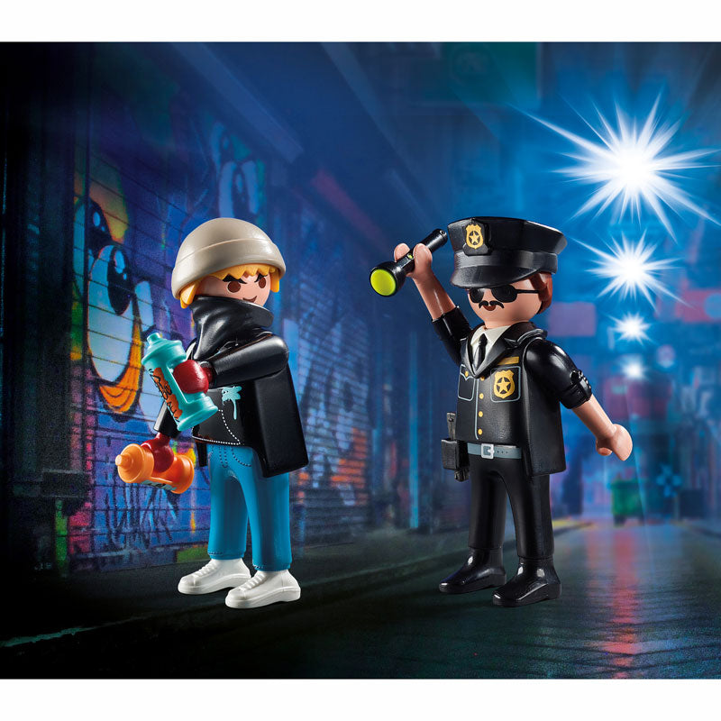 Playmobil DuoPack Αστυνομικός και Καλλιτέχνης γκράφιτι 70822