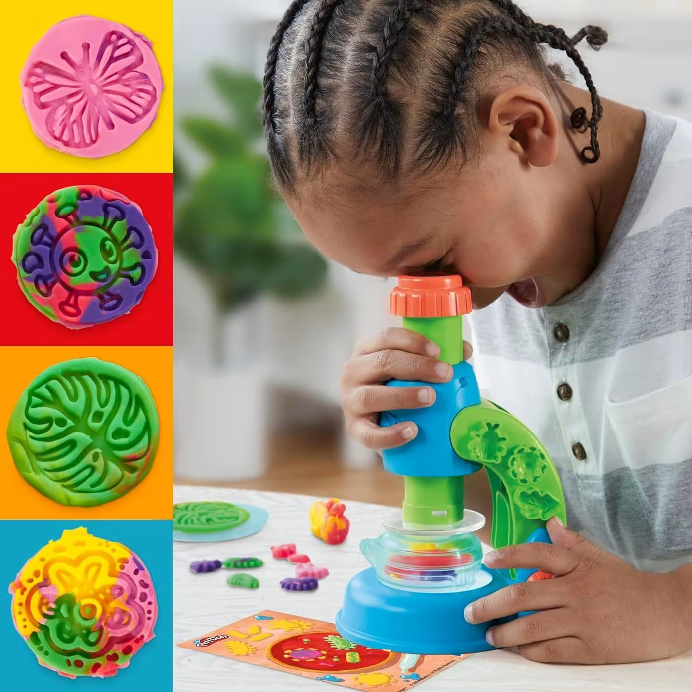 Hasbro Play-Doh Light And Look Microscope Playet G0494