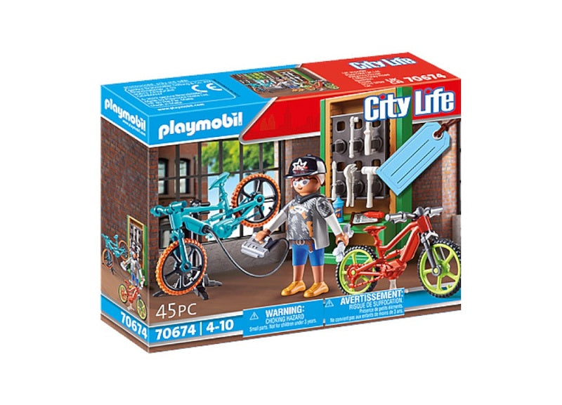 PLAYMOBIL Gift Set Συνεργείο ποδηλάτων (70674)
