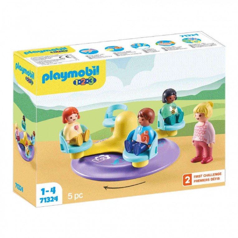 Playmobil 1.2.3 Παιδικό Καρουζέλ (71324)