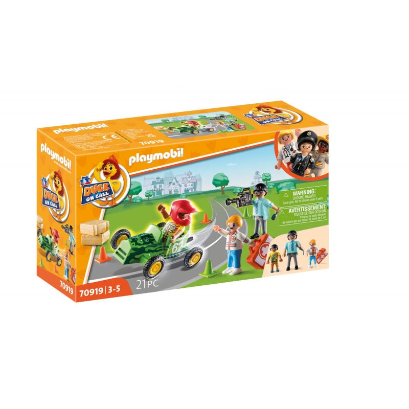 Playmobil DUCK ON CALL – Επιχείρηση Διάσωσης: Διάσωση στα Go-Kart! (70919)