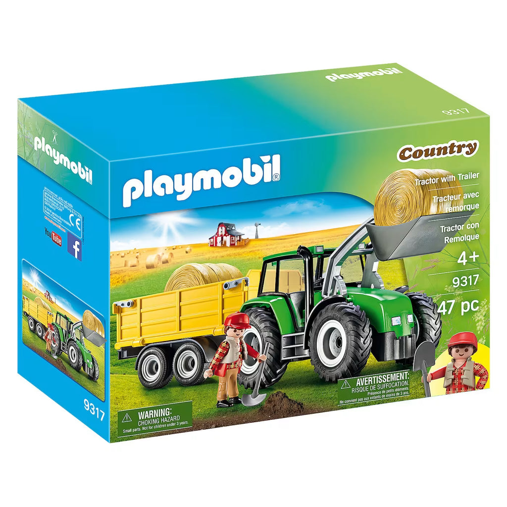 Playmobil Τρακτερ Με Ρυμουλκούμενη Καρότσα 9317