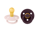 Bibs σετ πιπίλες 2τμχ– Petal/plum – στρόγγυλη No2 120467