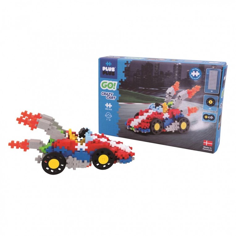 Plus-Plus Go! Αγωνιστικό Crazy Cart 240τεμ. (PLS07008)