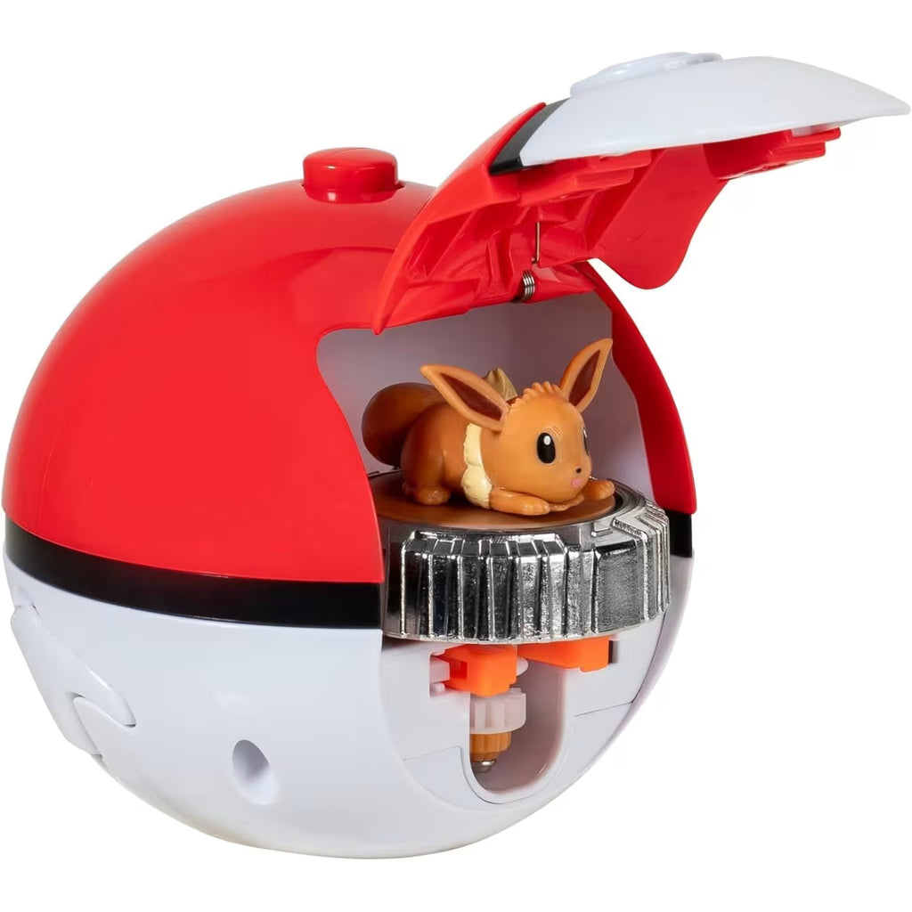 Jazwares Pokemon Battle Spinner Single-Pack Eevee Σετ Μάχης Με Εκτοξευτή JW004397