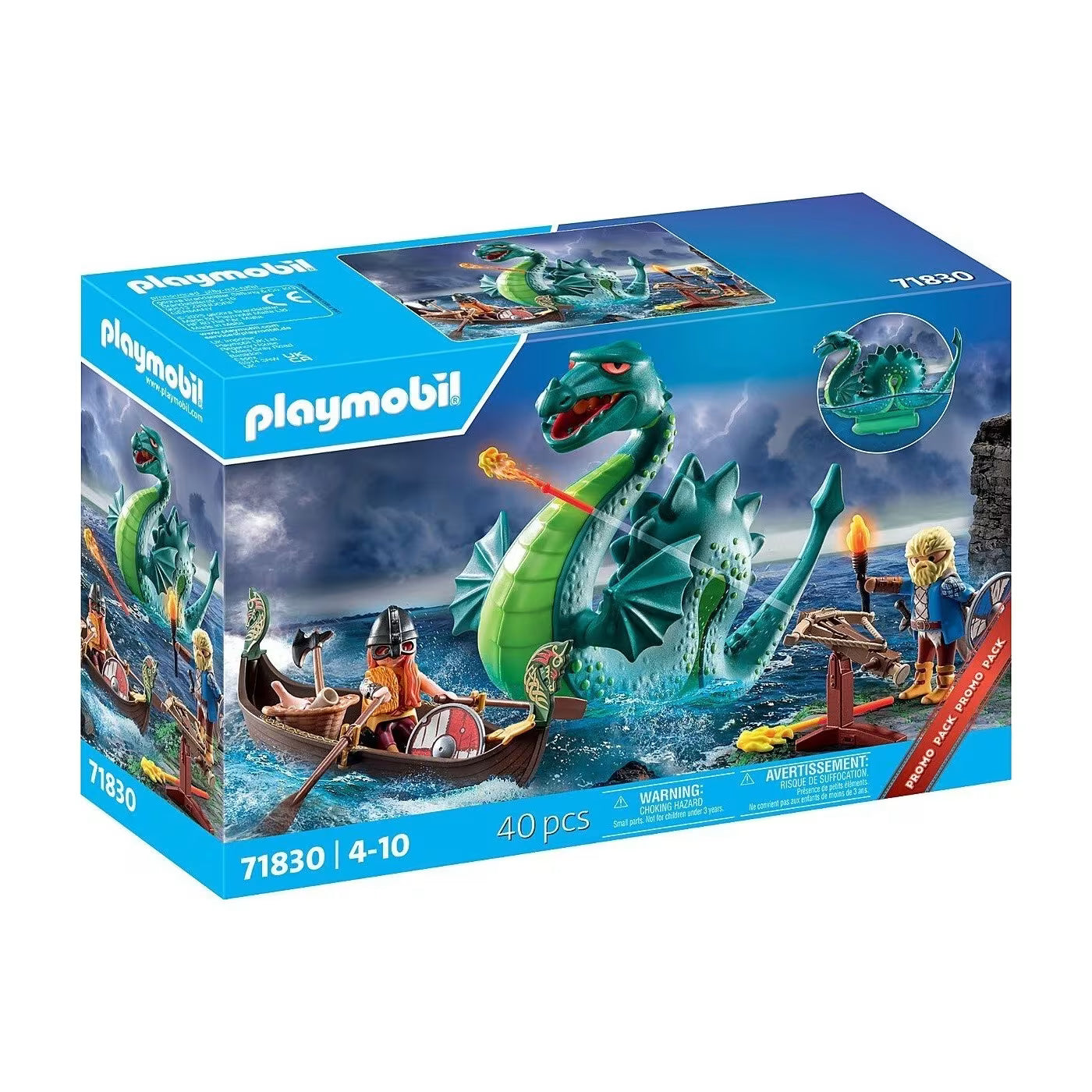 Playmobil Πολεμιστές Βίκινγκς Και Θαλάσσιο Τέρας 71830