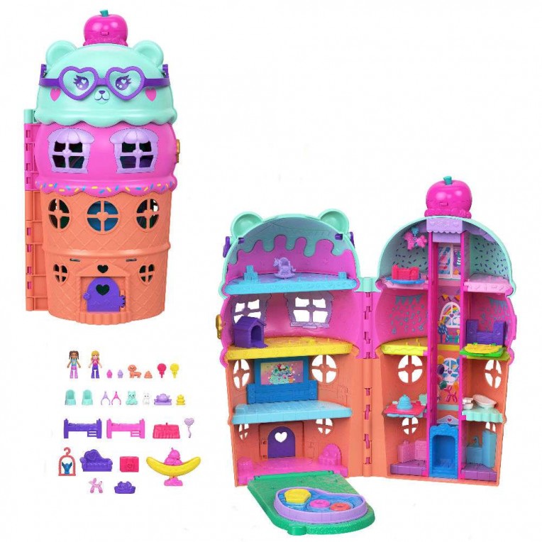Polly Pocket Μίνι Σπιτάκι Παγωτό Σετ Παιχνιδιού (JFT91)