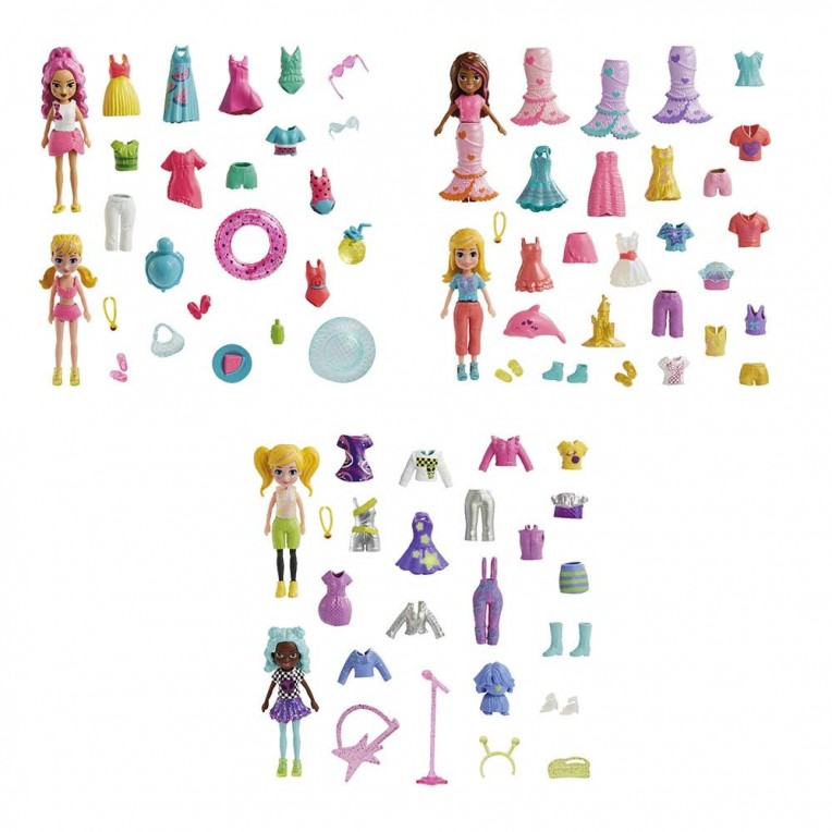 Mattel Polly – Νεα Κουκλα Με Μοδες Μεγαλο Pack Pop Star Spotlight