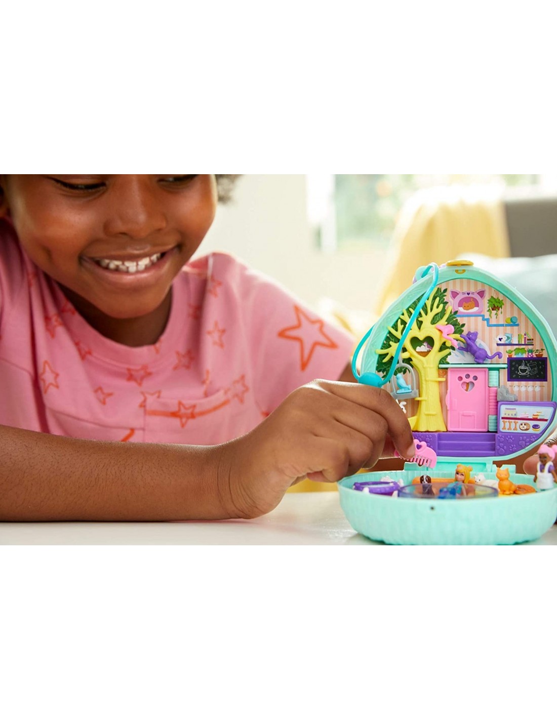 Mattel Polly Pocket Ο Κόσμος Της Polly Σετάκια – Hedgehog Cafe Compact GTN15