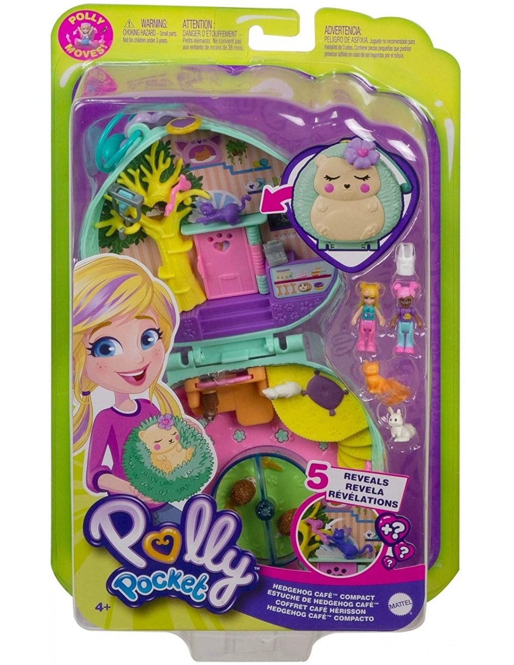 Mattel Polly Pocket Ο Κόσμος Της Polly Σετάκια – Hedgehog Cafe Compact GTN15